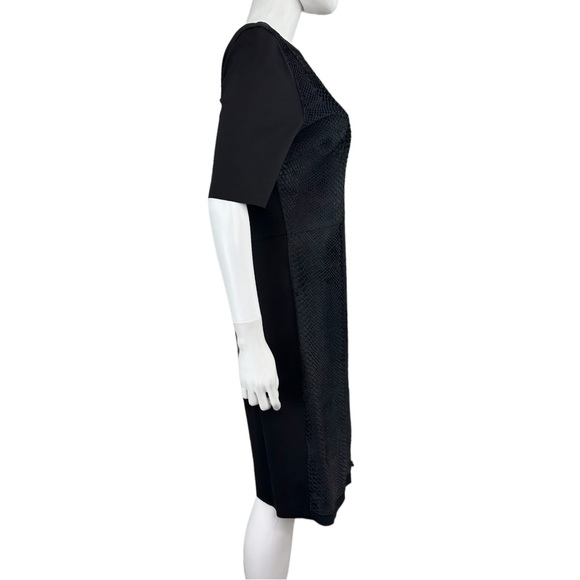 TAHARI Black Genuine Leather CORALIE Dress - Picture 4 of 9